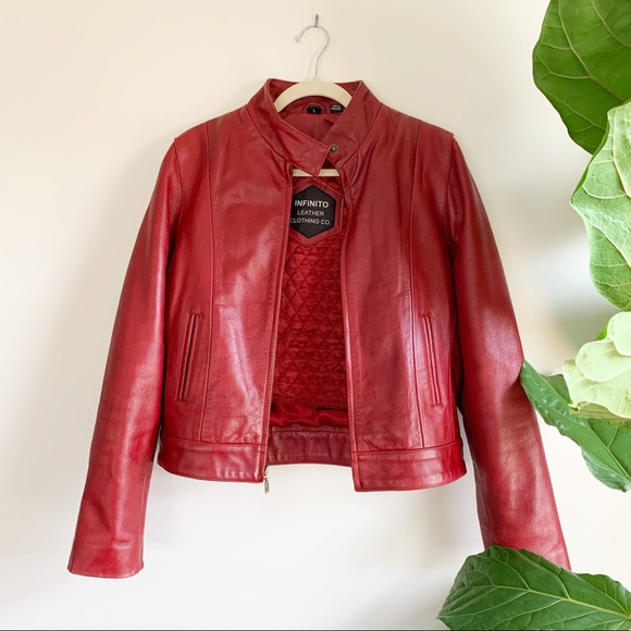 Vintage Jackets & Blazers - Vintage | Red Leather Jacket